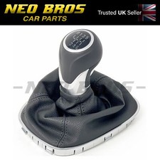 OE Gear Stick Shift Knob & Gaiter SILVER, 6 Speed Vauxhall Adam Corsa E 55490936
