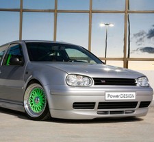 Front Bumper Spoiler Lip for VW GOLF 4 MK4 25th ANNIVERSARY ABS Plastic