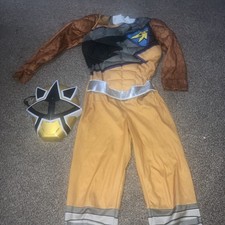 Power Rangers Dino Supercharge Gold Costume Age 7-8 years