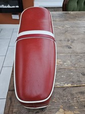Lambretta Seat RED S1 / S2 / S3 Li SX TV Special Complete with strap etc