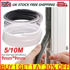 5/10M Draught Excluder Brush Pile Weather Seal Strip Insulation Door Window Tape