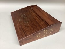 Vintage teak writing box slope - vintage,