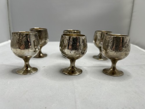 Set vintage ornate etched - of,