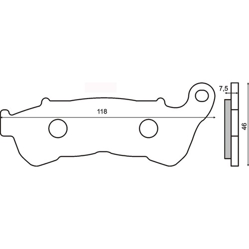 Pair brake pads - brake, without