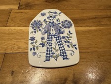 Figgjo Lotte Turi Cheese/Butter Dish Wall Plaque, Man Norway Vintage