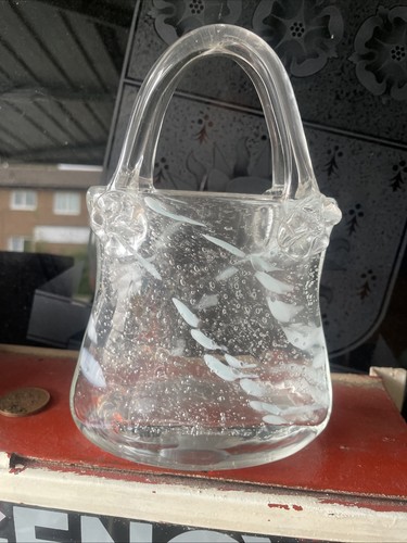 Large murano glass handbag - large,