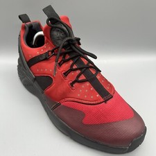 2015 Nike Air Huarache Utility 806807-600 Gym Red Black Mens Uk 10 Shoes
