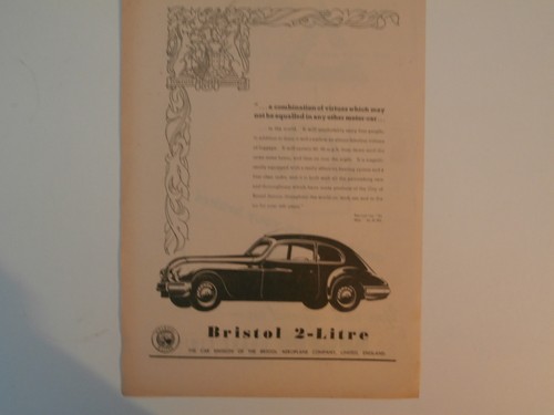 Bristol 2lt original 1951 - bristol,