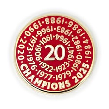 Liverpool 20 League Champions England BADGE 2025 Times Premier Years of Triumph