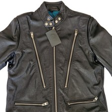 NEW DIESEL L KOJI Leather Jacket Size M 100% Authentic RRP £575 Lambskin Leather