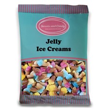 Jelly Ice Creams 1Kg - Retro Fruity Jelly Sweets in the Shape of Ice Cream Cones