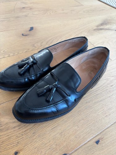 Loake lincoln black leather - black,
