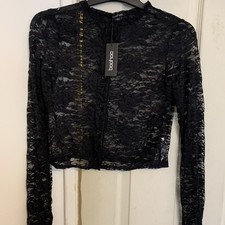 New Boohoo Black Long Sleeved