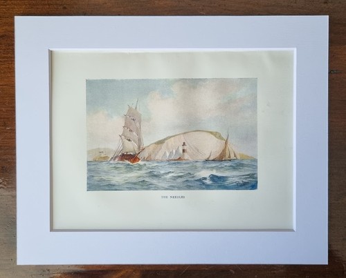 Vintage mounted scene 1910 - scene,