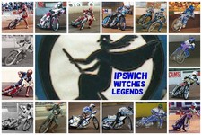 IPSWICH WITCHES--LEGENDS---SPEEDWAY--PROGRAMME BOARD