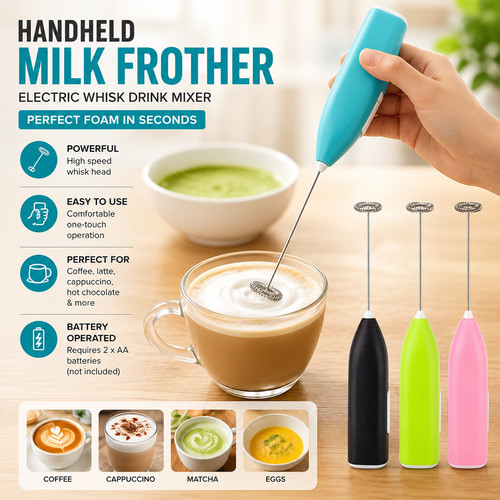 Handheld milk frother electric - milk,