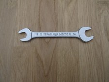 Vintage Nissan 12mm~14mm open end toolkit spanner