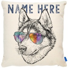 Personalised Husky Cushion