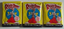 TOPPS 80s UNOPENED WHO FRAMED ROGER RABBIT TRADING CARDS X3