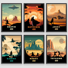 Star wars Planets Wall Art