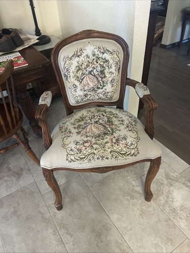 Vtg needlepoint tapestry - vtg,