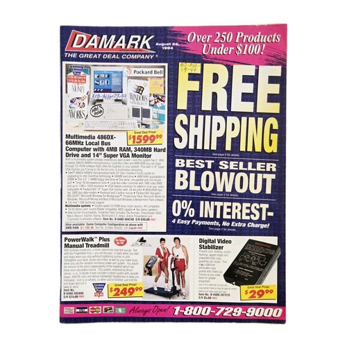 Vintage 1994 damark catalog - 1994,