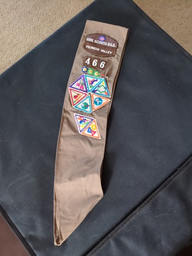 Vintage girl scout - girl,
