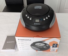 Oakcastle CD250 Black CD Player – Radio, Bluetooth, Music Gift, Portable, Stereo