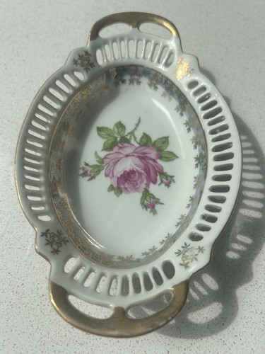 Vintage dresden china - vintage, pierced
