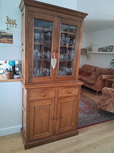 Solid oak cabinet - solid,