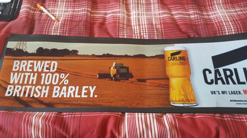 Carling brewed with 100 - carling, 100%