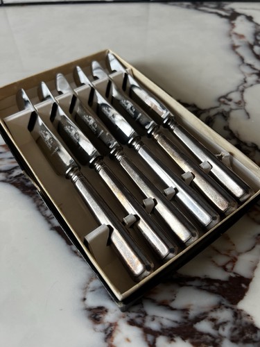 Antique silver plate butter - silver,