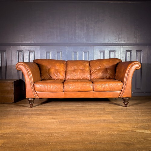 Leather seater sofa - leather,