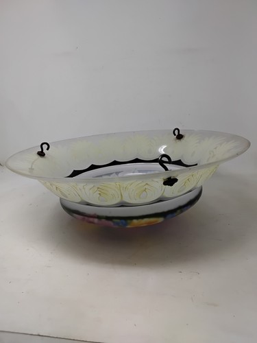 Vintage glass floral fly - vintage,