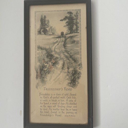 Vintage framed 11 - framed, 6"