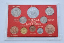 Farewell to the £.S.D Uncirculated 10 Coin Set - With Churchill Crown