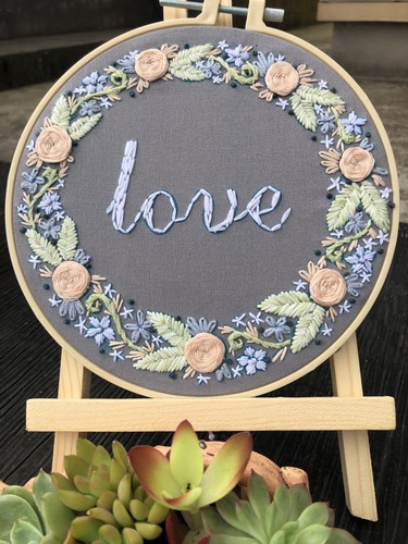 Diy embroidery kit flower - kit,