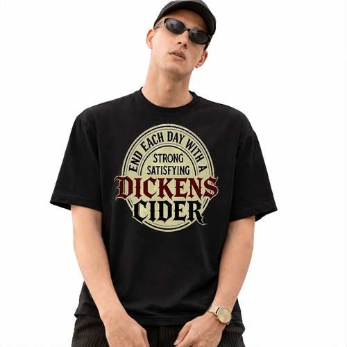 Dickens cider pun shirt mens - t-shirt,