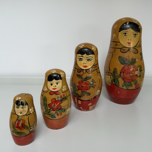 Russian vintage wooden - wooden, nesting