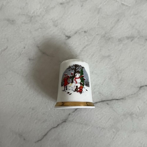Vintage christmas snowman fine - vintage,
