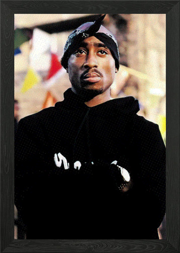 Tupac shakur portrait framed - shakur,