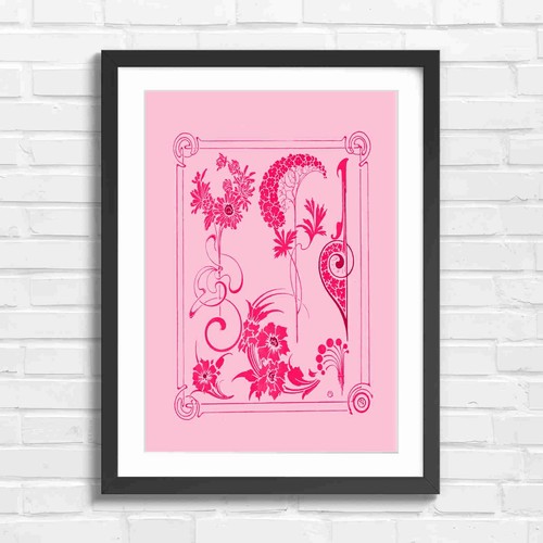 Art nouveau floral - nouveau,
