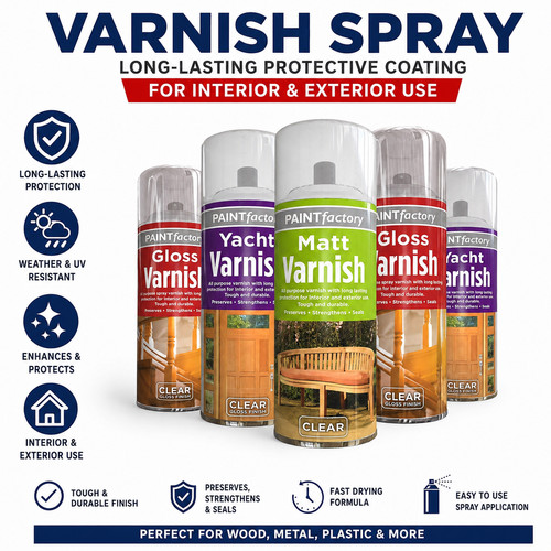 Clear varnish spray - clear,