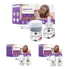 3X Cat Calming Pheromone Diffuser Kit Pets Plug-In 30 Days & 48ml Refill 
