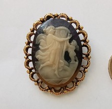 Old Cameo Brooch Vintage Style