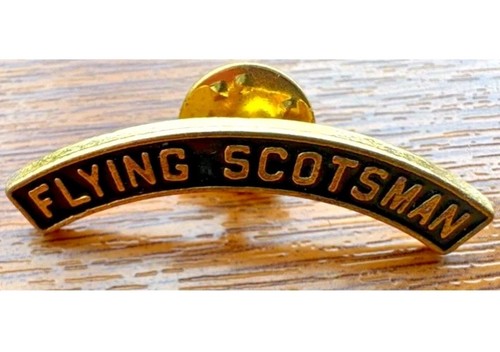 Flying scotsman enamel pin - flying,