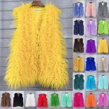 Womens Shaggy Faux Fur Fleece