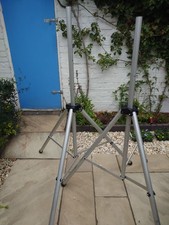 Heavy Duty - Peavey Speaker Stands * 2 - Aluminium Finish - Very Good Condition.