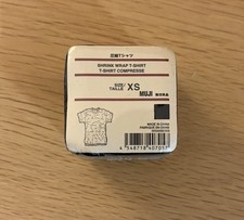 MUJI shrink wrap t-shirt black