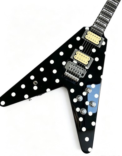 Flying electric guitar - v,